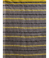  Traditional Bengali Begampuri Handloom Cotton Saree With Blouse Piece(Gray Yellow)