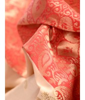 Tant Cotton Saree with Blouse Piece (Off-White and Red) - Durga Puja Collection