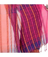 dB DESH BIDESH Women`s Traditional Bengali Begampuri Pure Handloom Cotton Saree With Blouse Piece (Deep Blue)