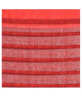dB DESH BIDESH Women`s Traditional Bengali Begampuri Pure Handloom Cotton Saree With Blouse Piece (Green Red)