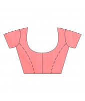 dB DESH BIDESH Women`s Bengal Kanchipuram Art Silk Saree Handmade Whole Body Garad Design With Running Blouse Coral