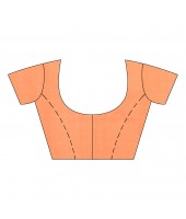 dB DESH BIDESH Women`s Bengal Kanchipuram Art Silk Saree Handmade Whole Body Garad Design With Running Blouse Orange Black