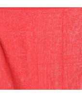 Bengal Tant Kolka Print Design Pure Handloom Cotton Saree Without Blouse Piece (Red Yellow)