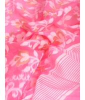 Resham Dhakai Jamdani Bengal Pure Cotton Handloom Saree Diamond Queen Design (Pink)