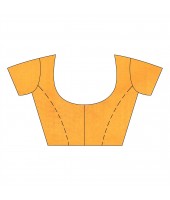  Handloom Cotton Blend Saree Uma Embroidery Work Design With Blouse Piece (Yellow)