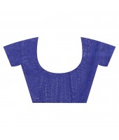 Bengali Khesh Pure Cotton Handloom Saree Diamond Designed With Blouse Piece(White)